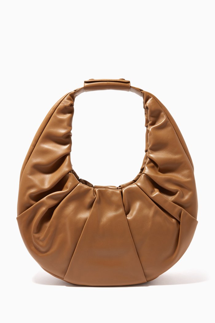 

Large Soft Moon Bag in Nappa, Neutral