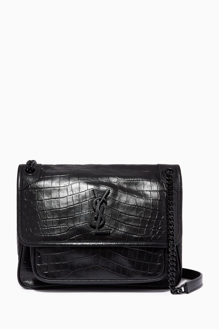 

Medium Niki Bag in Vintage Leather, Black