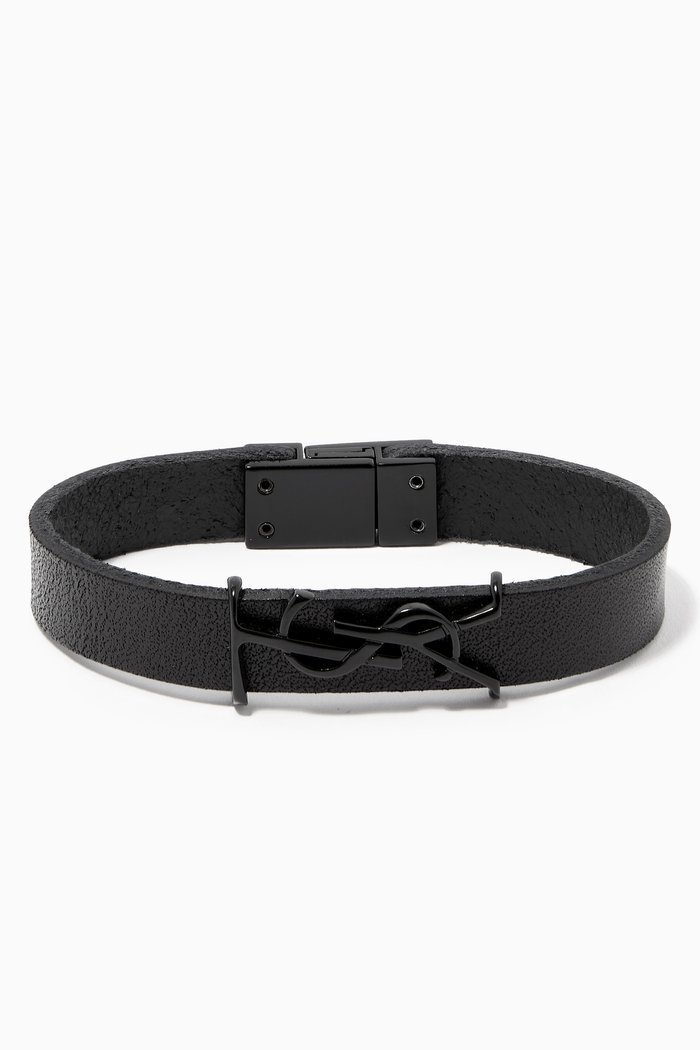 

Opyum Bracelet in Smooth Leather, Black