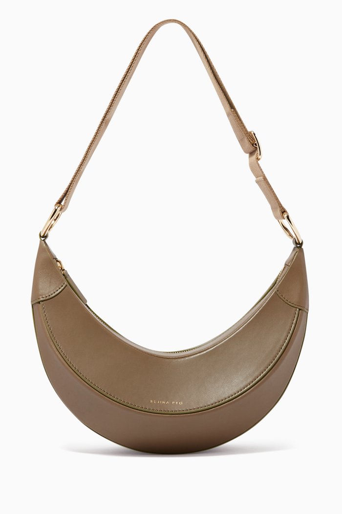

Banana Bag in Smooth Leather, Green