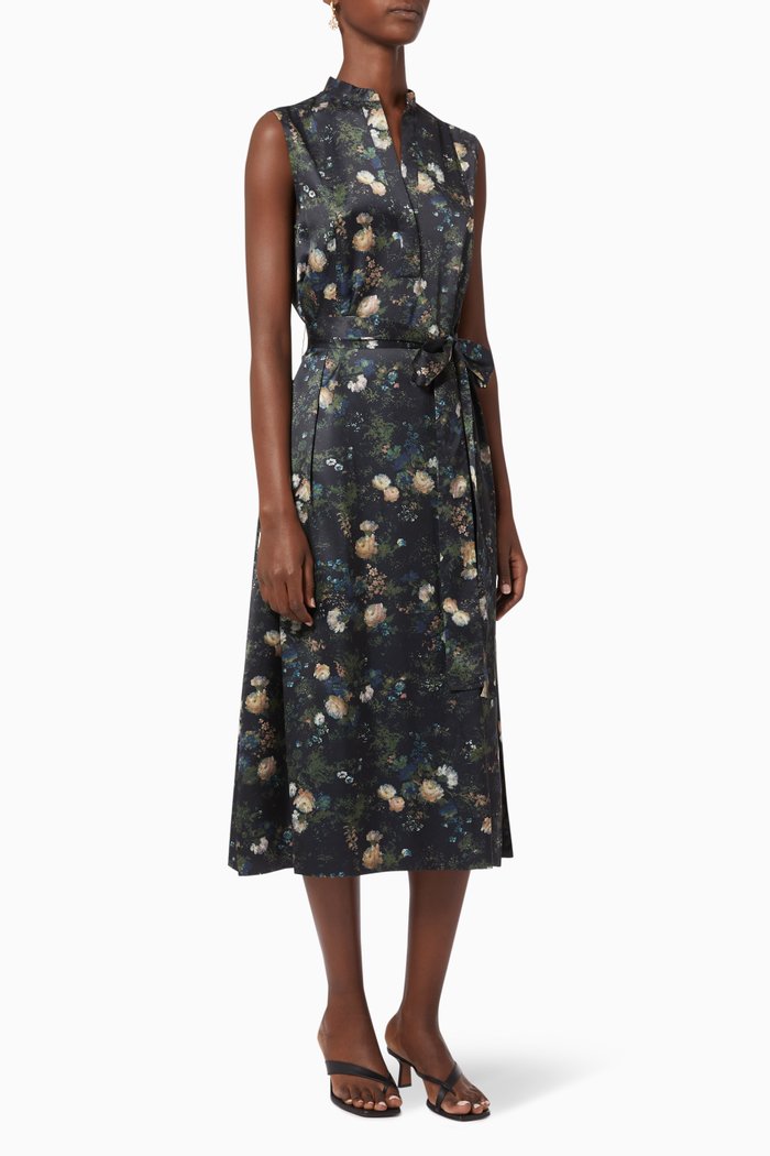 

Rose Field Wrap Dress, Blue