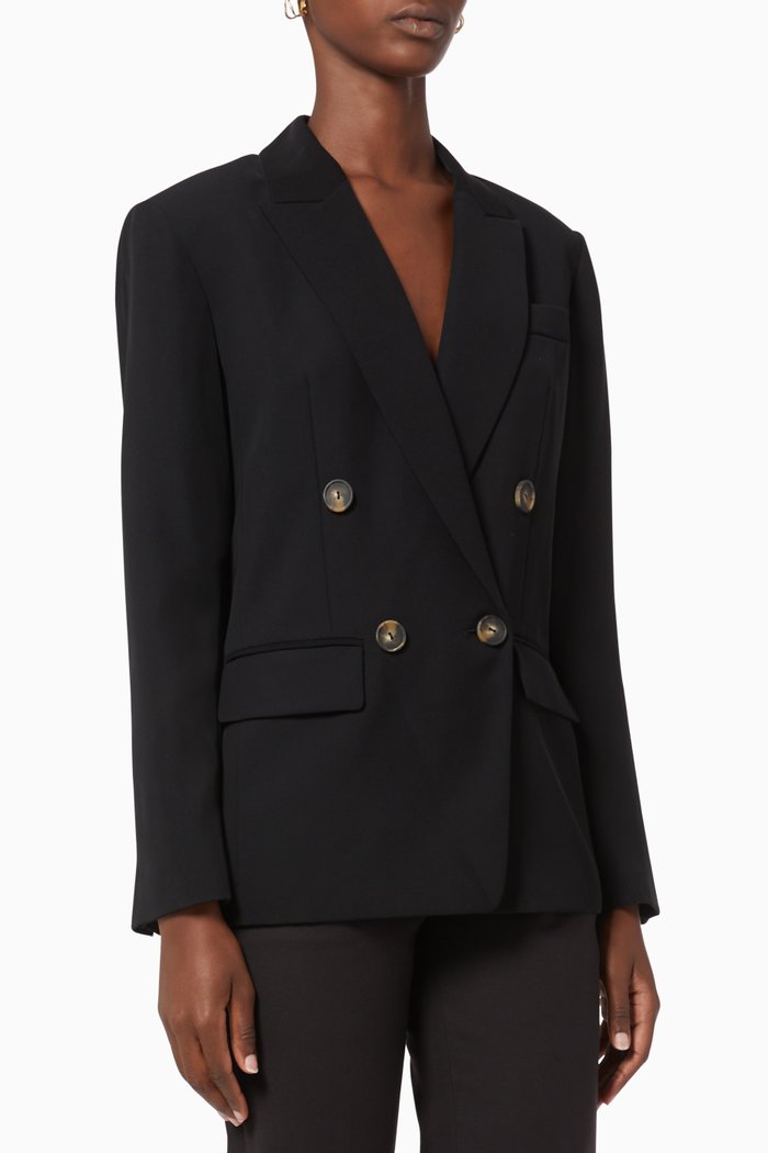 

Double-Breasted Blazer, Black