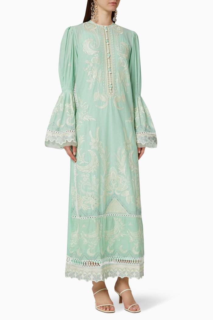 

Bahari Cotton Kaftan, Blue