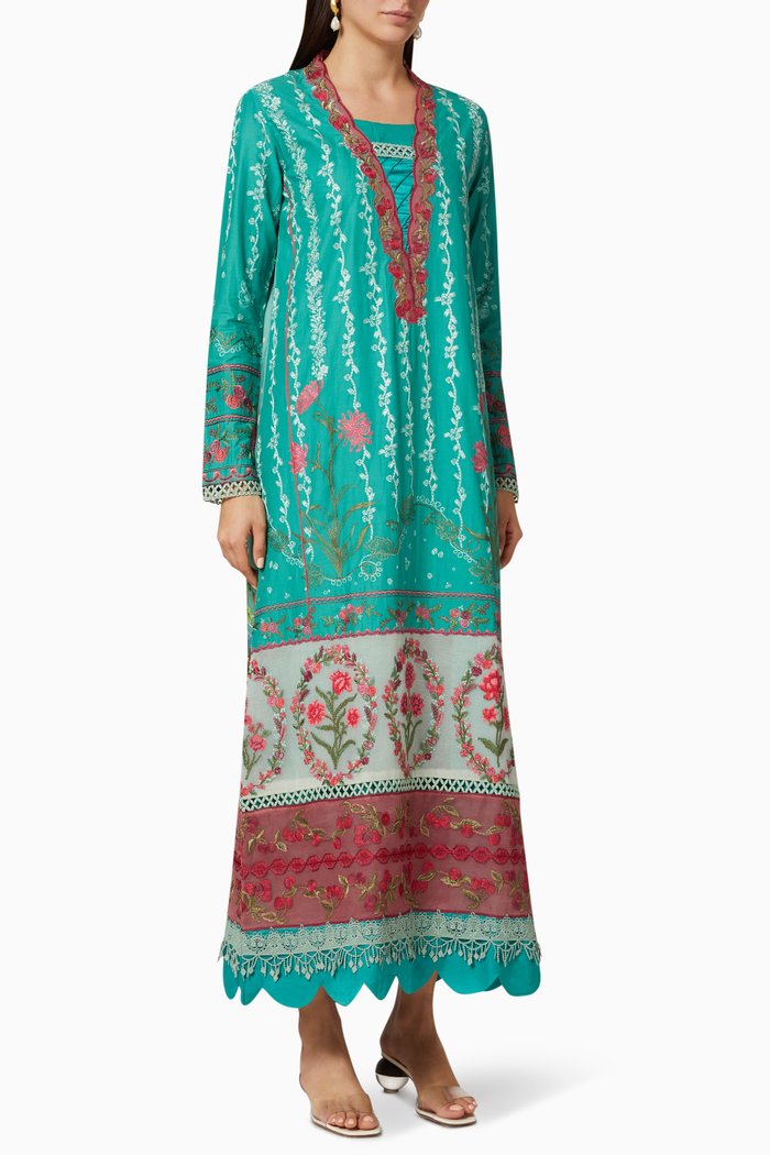 

Nalah Printed Kaftan, Blue