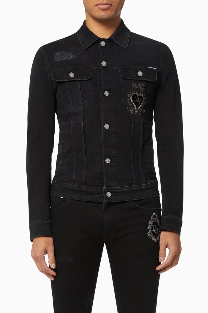 DG Crest Denim Jacket, Black