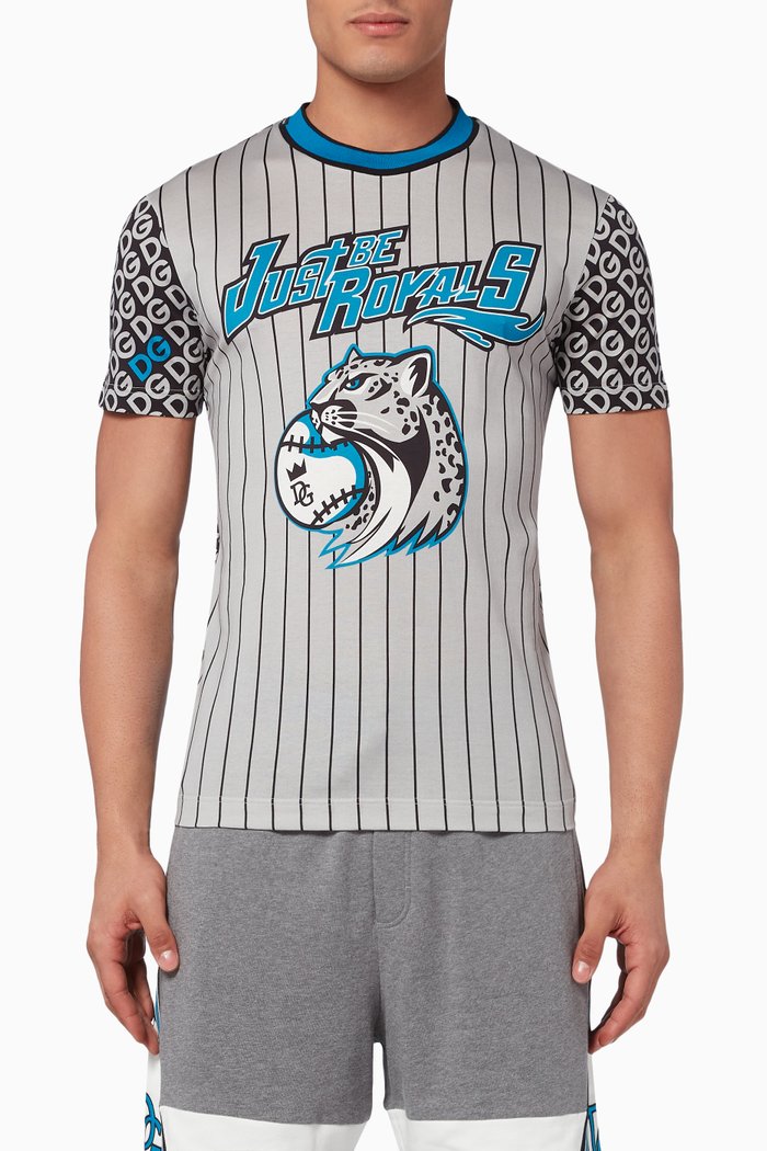 

Royals Leopard Print Basketball T-Shirt, Grey