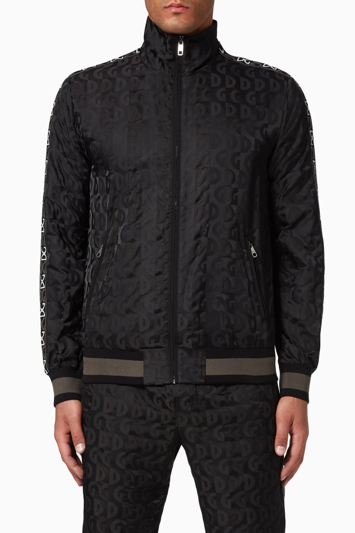 Logo Jacquard Sweatshirt, Black