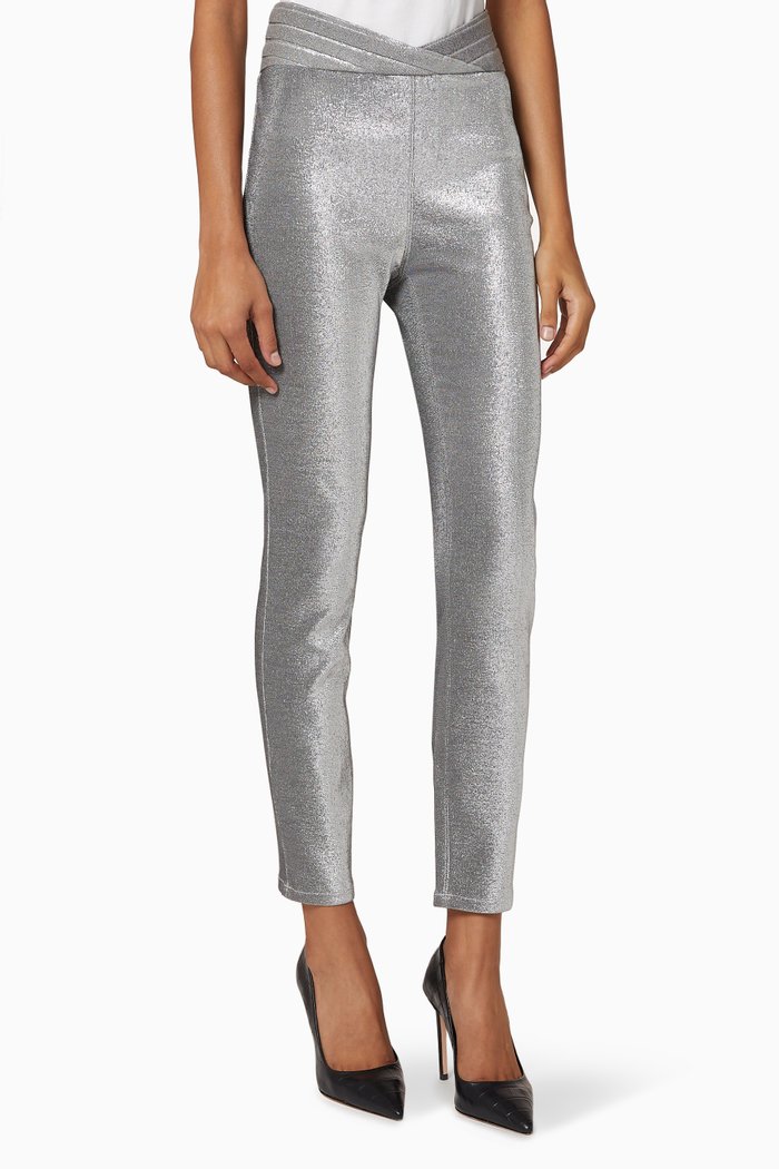 

Kyle Metallic Pants, Silver