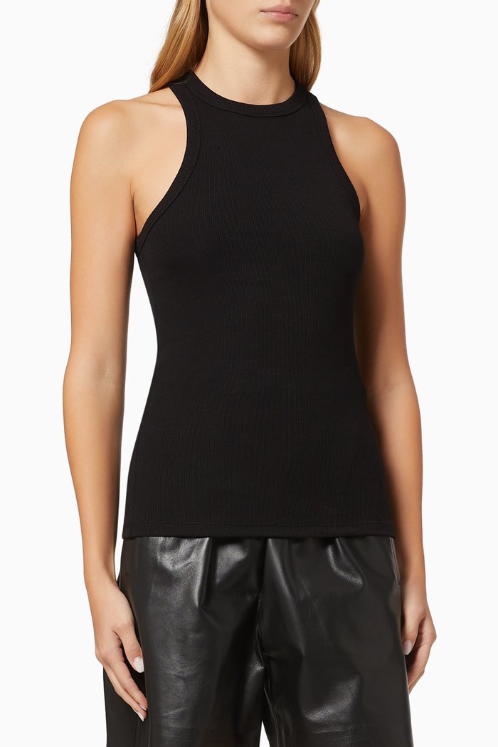 

Eva Cotton Tank Top, Black