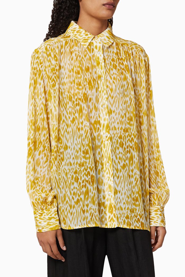 

Caleb Silk Shirt, Yellow