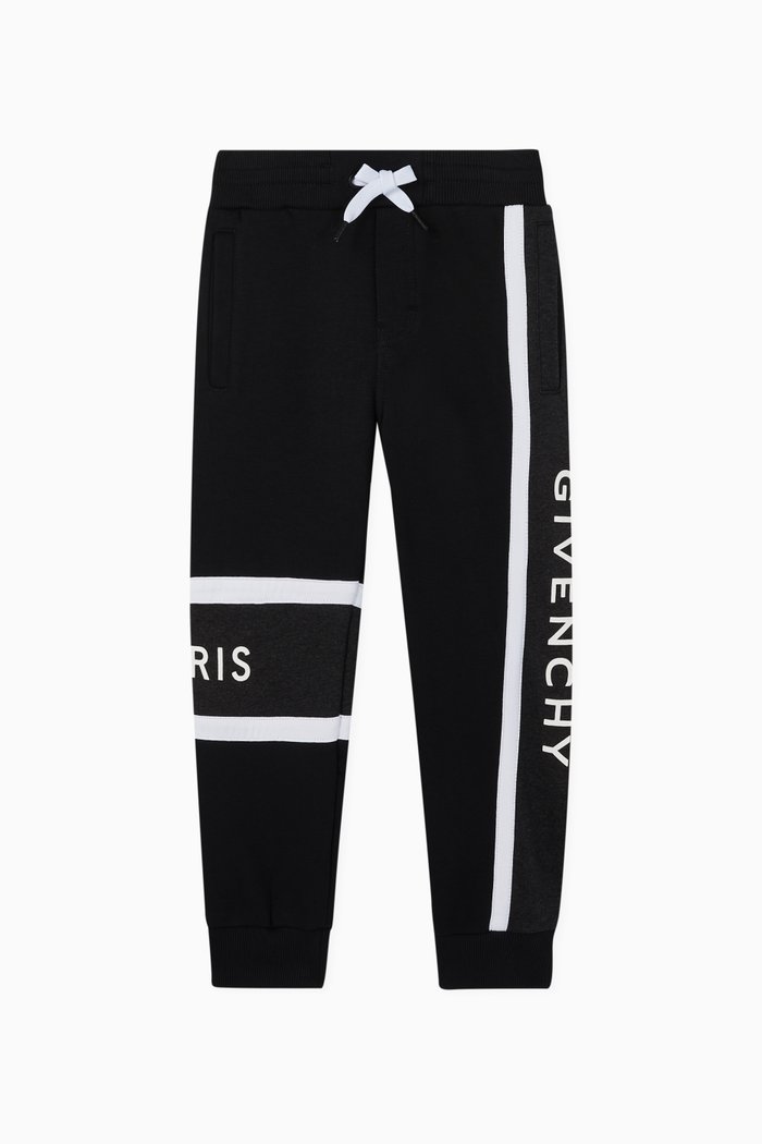 

Logo Panel Jersey Sweatpants, Black