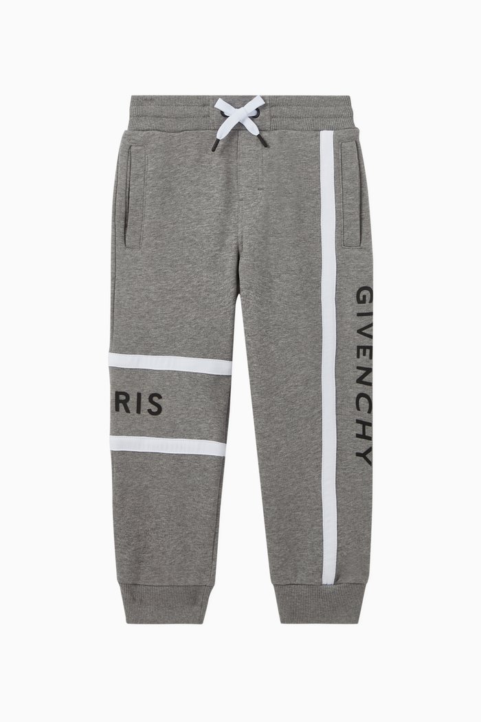 

Logo Panel Jersey Sweatpants, Grey