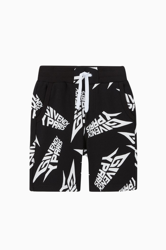 

Logo Jersey Bermuda Shorts, Black