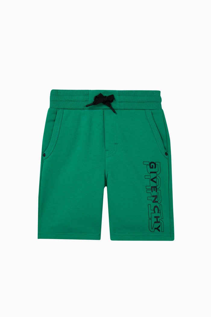 

Side Logo Jersey Bermuda Shorts, Green