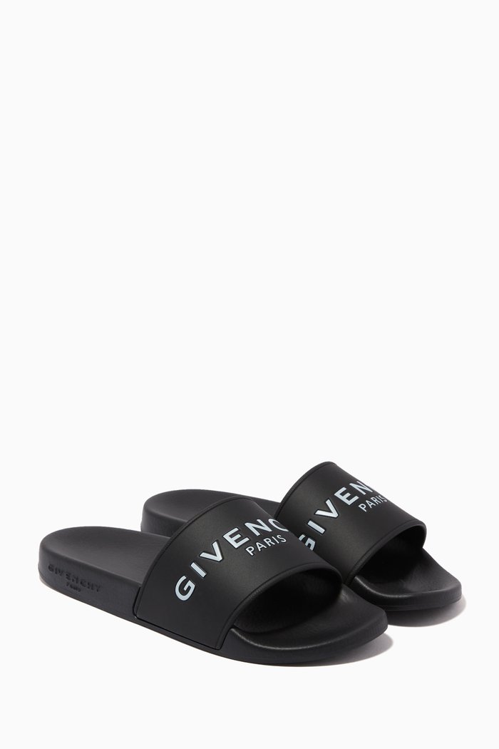 

Logo Flip Flops in Moulded Rubber, Black