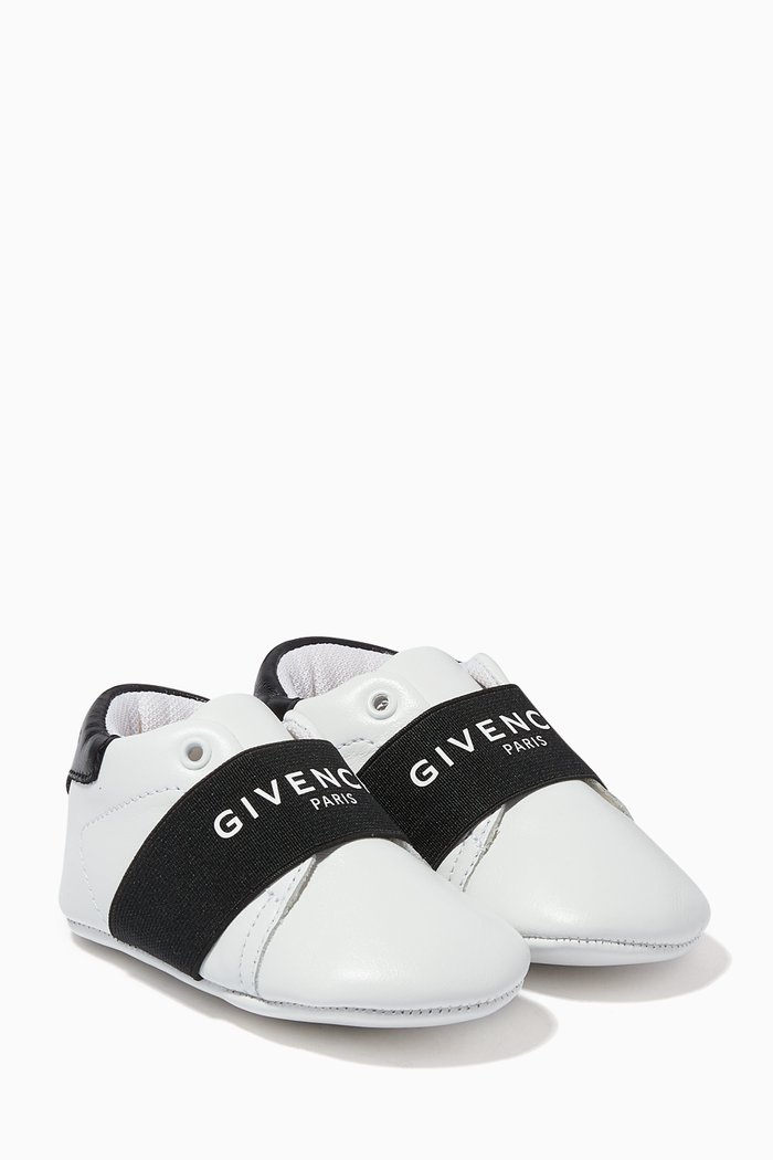 

Logo Band Sneakers in Leather, White