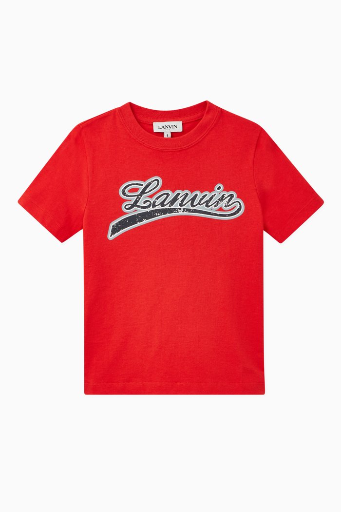 

Logo Cotton T-Shirt, Red