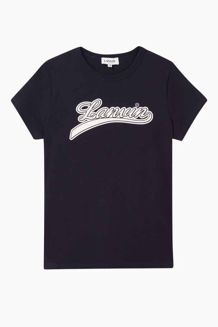 Logo Organic Cotton T-Shirt, Blue