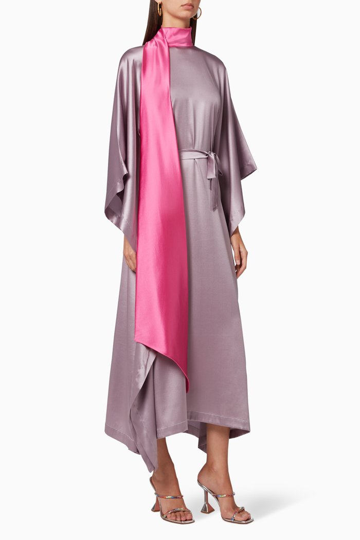

Odeon Satin Kaftan, Purple