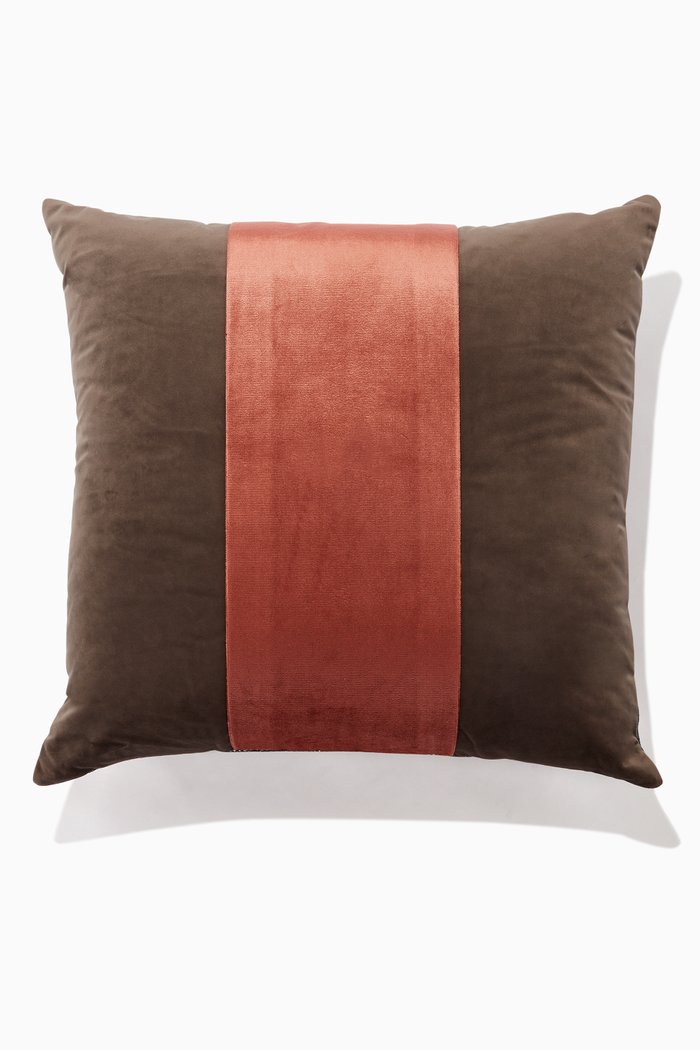 

Stripe Velvet Cushion, 60 x 60, Multicolour