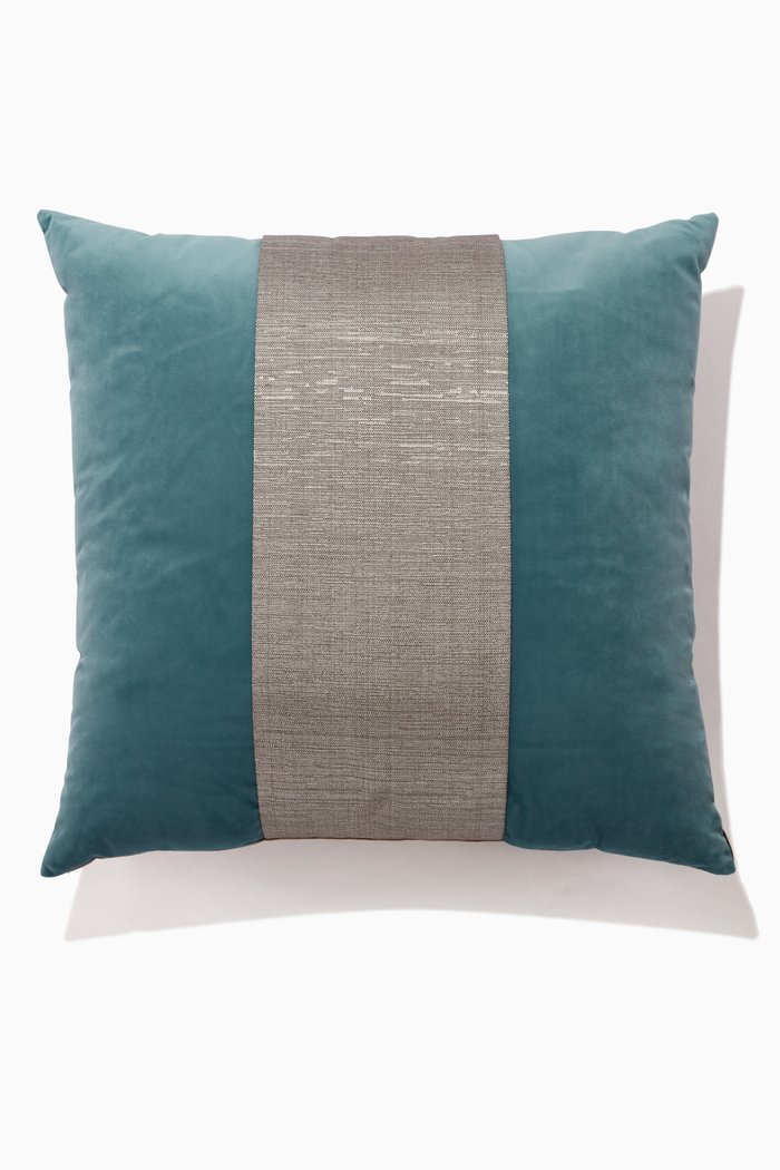 

Stripe Velvet Cushion, 60 x 60, Multicolour