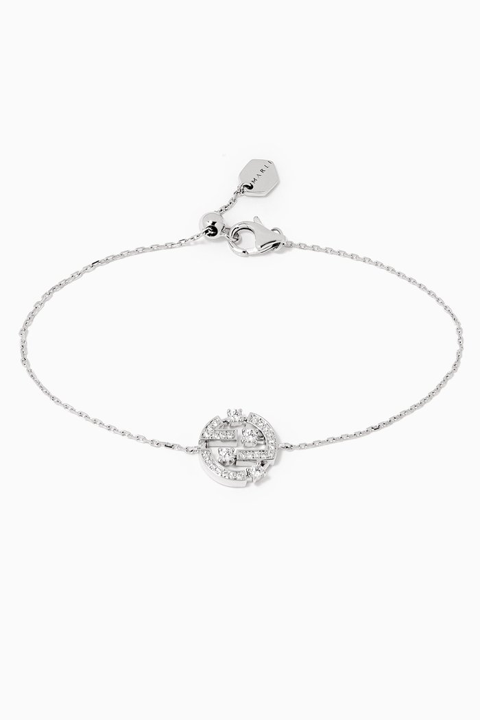 

Avenues Diamond Chain Bracelet in 18kt White Gold