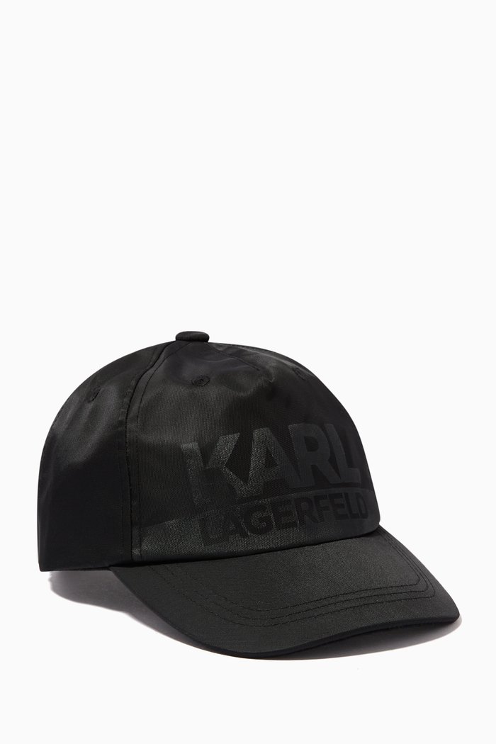 

K/Ikonik Logo Baseball Cap in Nylon, Black