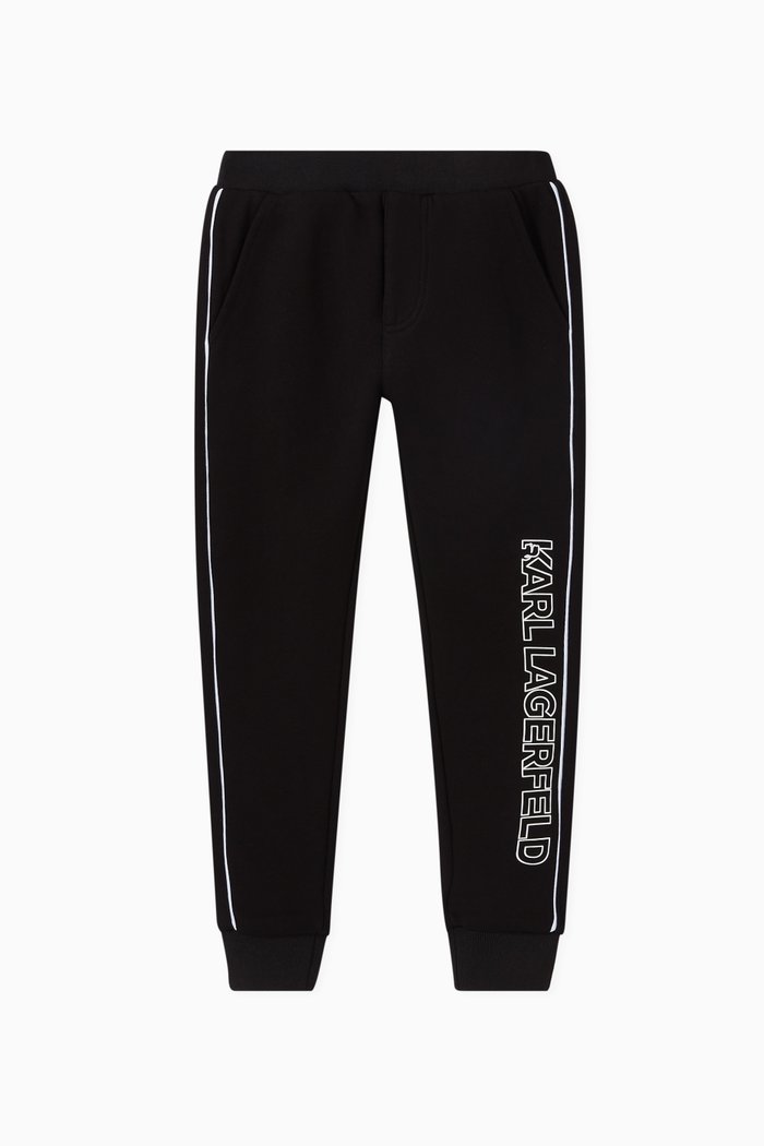 

Logo Cotton Sweatpants, Black