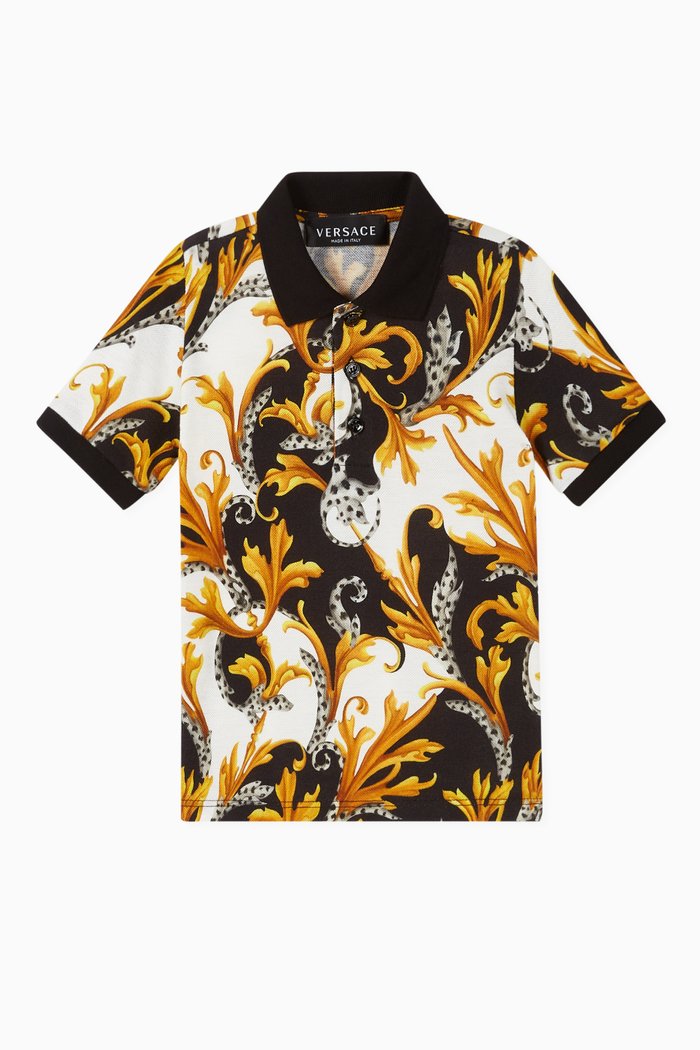

Acanthus Cotton Piqué Polo Shirt, Multicolour