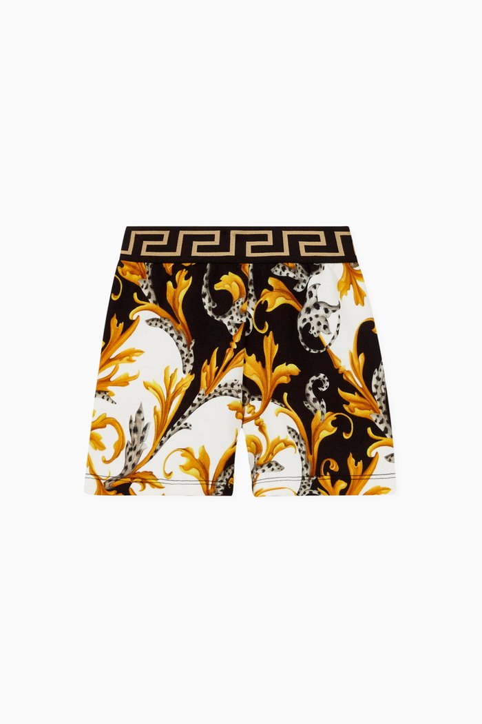 Acanthus Cotton Shorts, Multicolour
