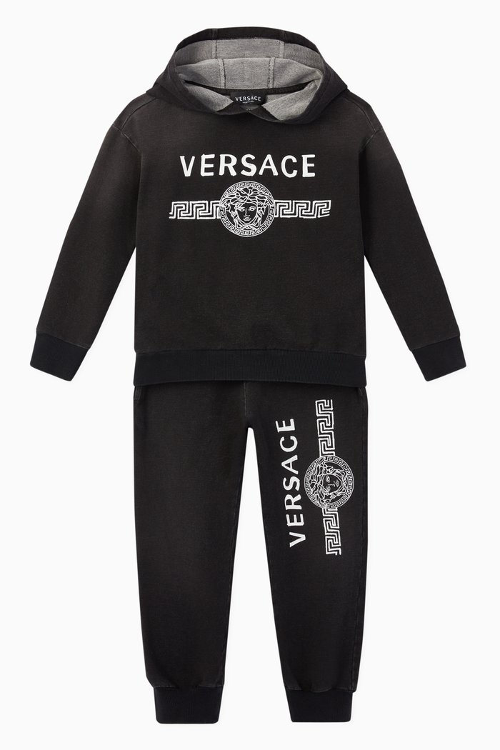 

Medusa & Logo Jersey Tracksuit, Black