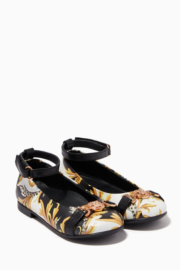 

Ballerina Shoes in Acanthus Nappa Leather, Multicolour
