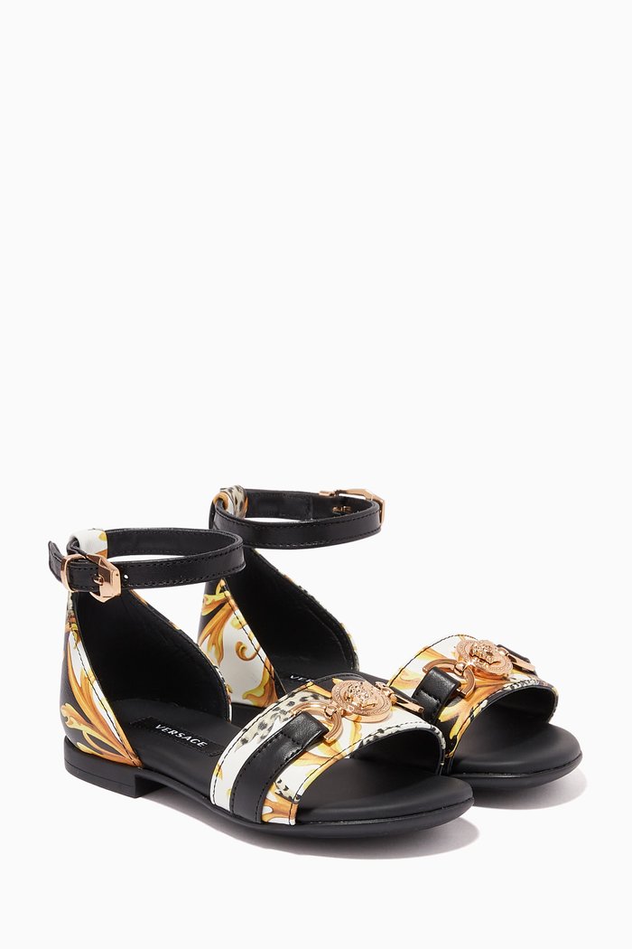 

Sandals in Acanthus Nappa Leather, Multicolour