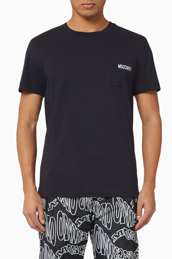 

Logo Cotton T-Shirt, Blue