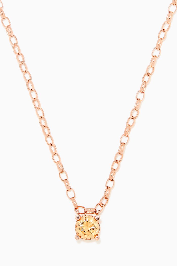

Awakening Pendant Necklace in Sterling Silver, Rose gold