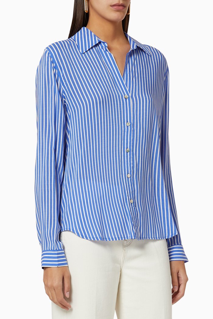 

Holly Stripe Blouse, Blue