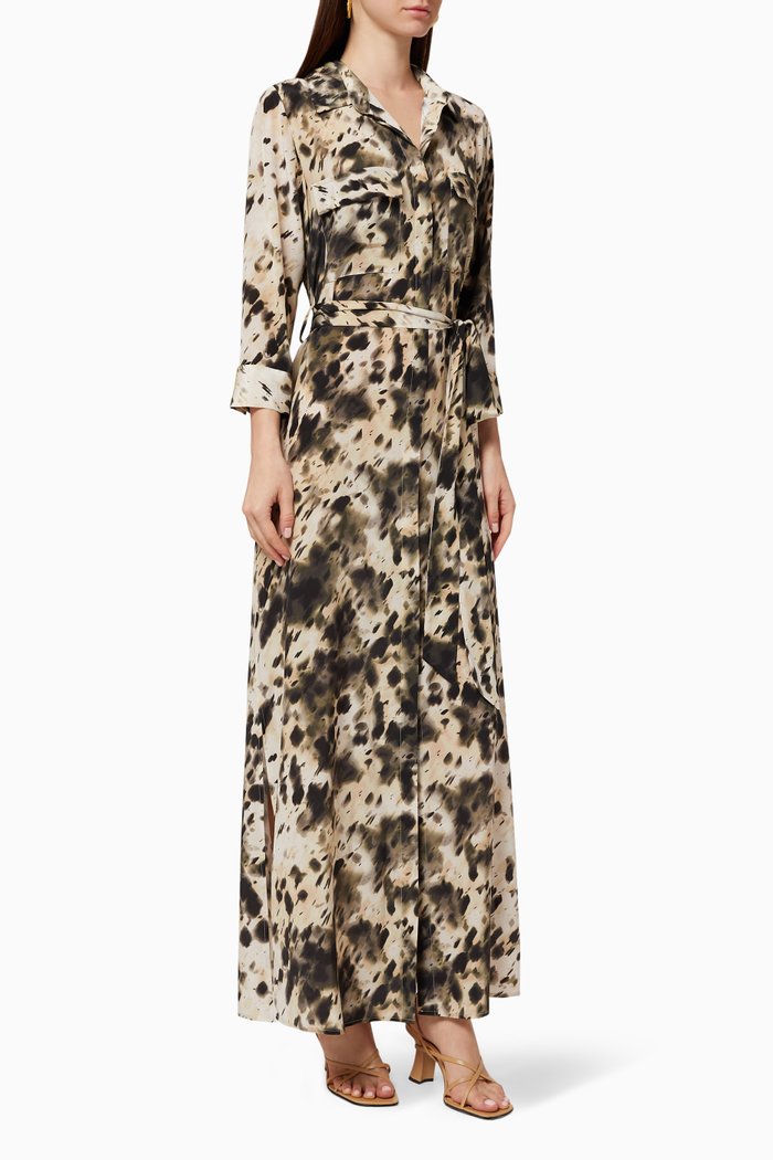 

Cameron Silk Shirt Dress, Multicolour