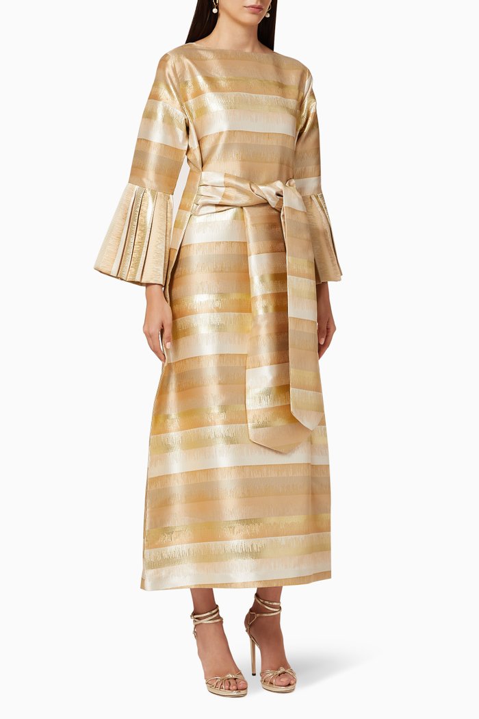 

Firefly Belted Dress, Gold