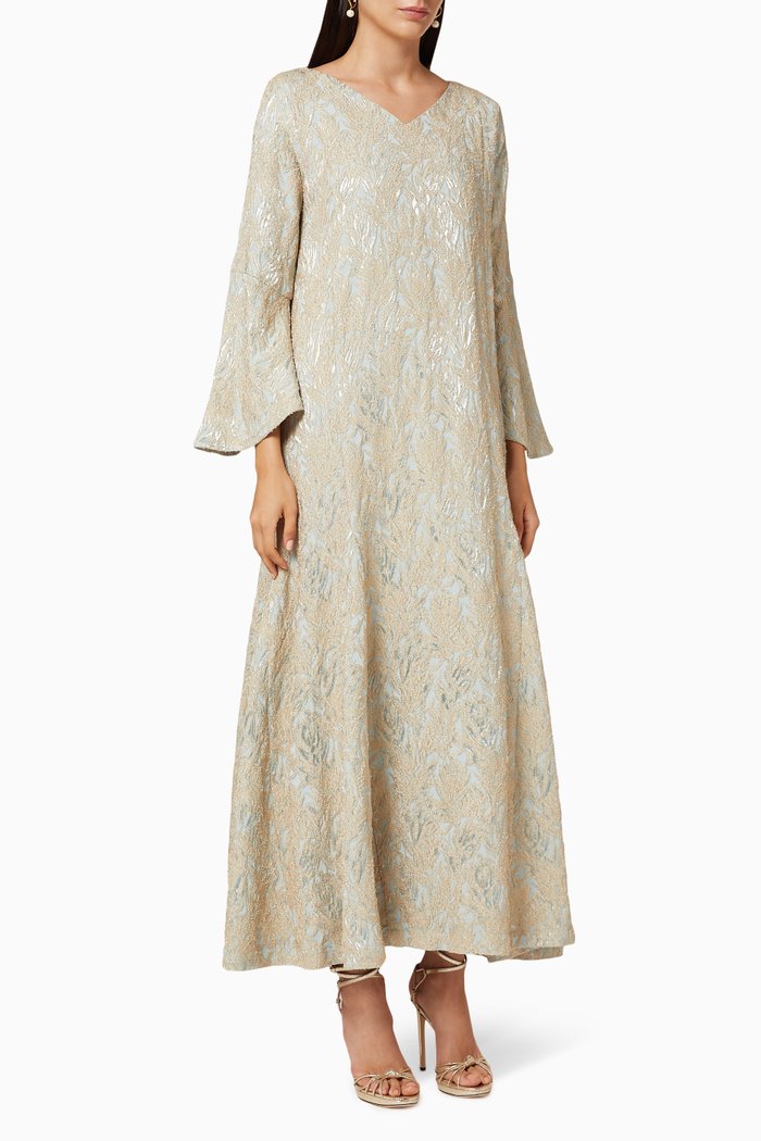 

Freya Jacquard Dress, Grey