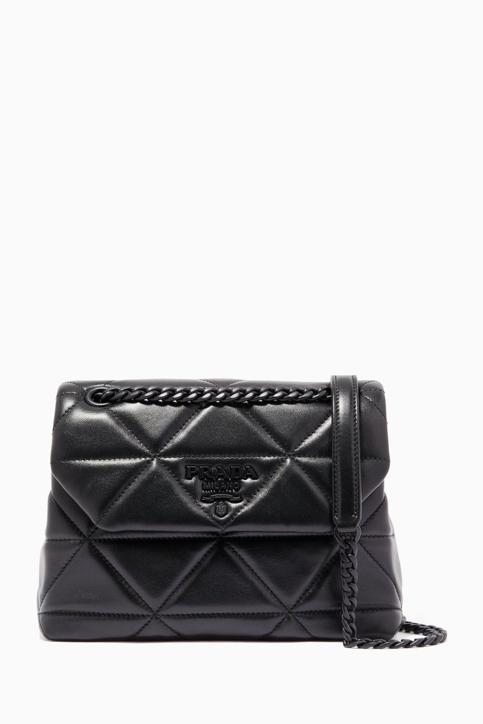 

Small Prada Spectrum Bag in Quilted Nappa Leather, Black