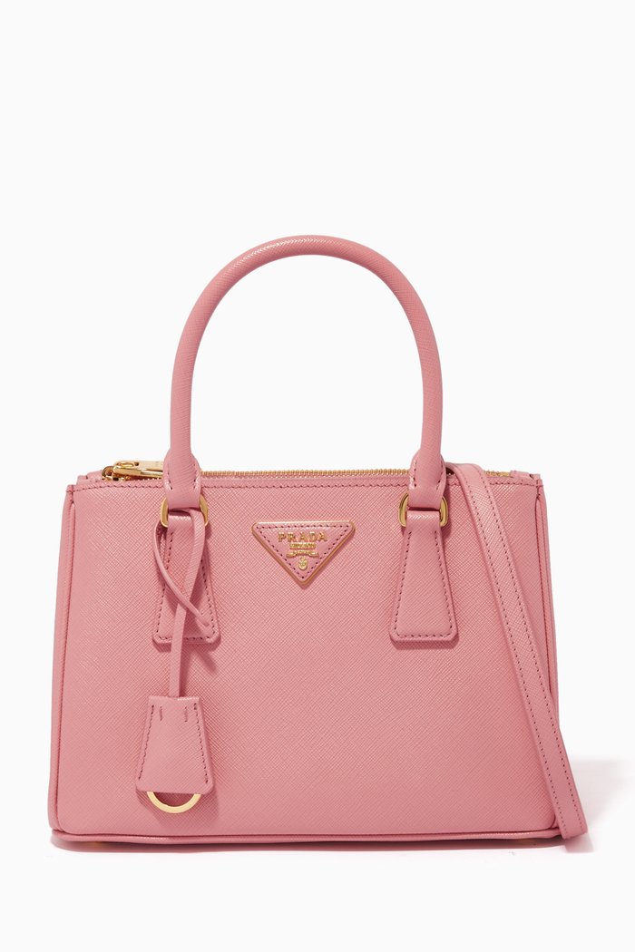 

Mini Prada Galleria Bag in Saffiano Leather, Pink
