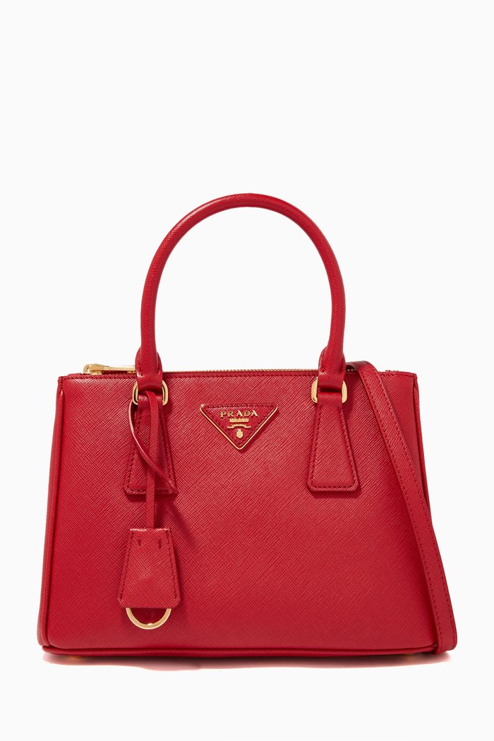 

Mini Prada Galleria Bag in Saffiano Leather, Red