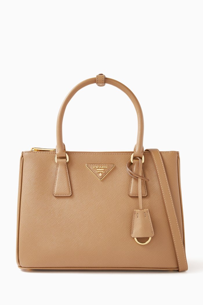

Medium Galleria Ombré Tote Bag in Saffiano Leather, Brown