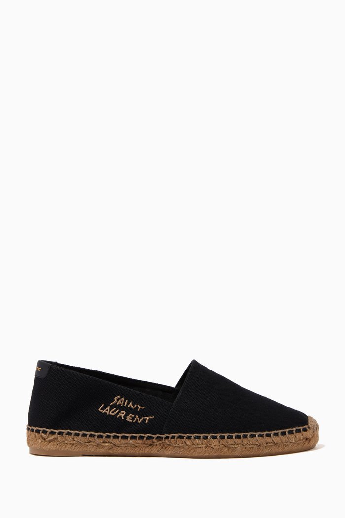 

SAINT LAURENT Espadrilles in Canvas, Black
