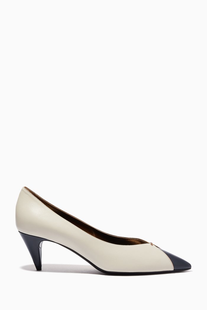 Lola 55 Pumps in Smooth Leather, Neutral