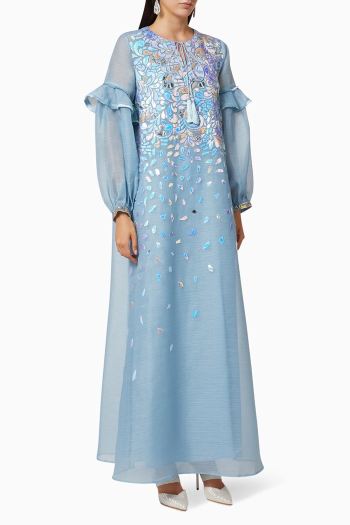 

Rove Appliqué Kaftan Dress, Blue