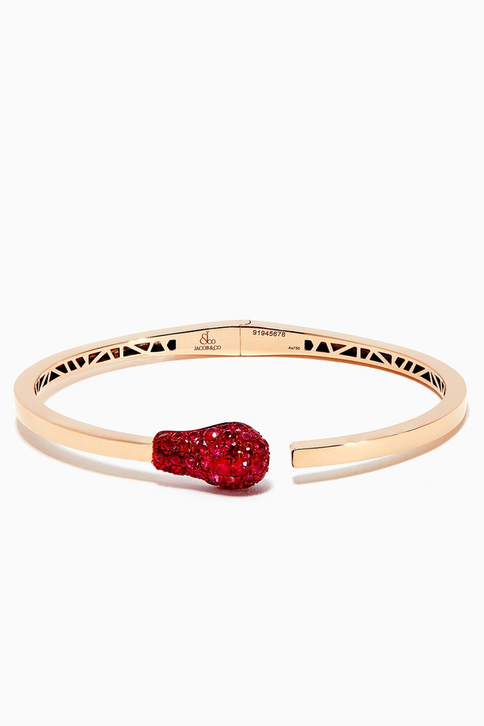 

Match Ruby Cuff Bracelet in 18kt Rose Gold