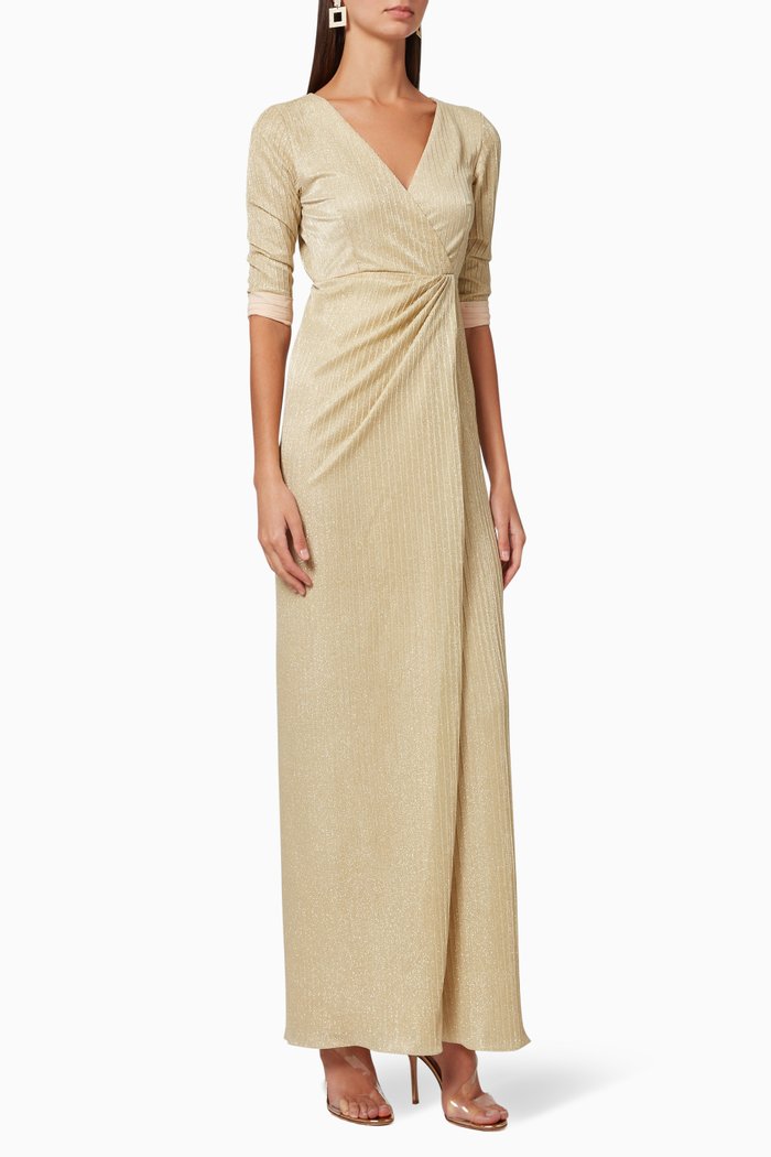 

Marigold Wrap Dress, Gold