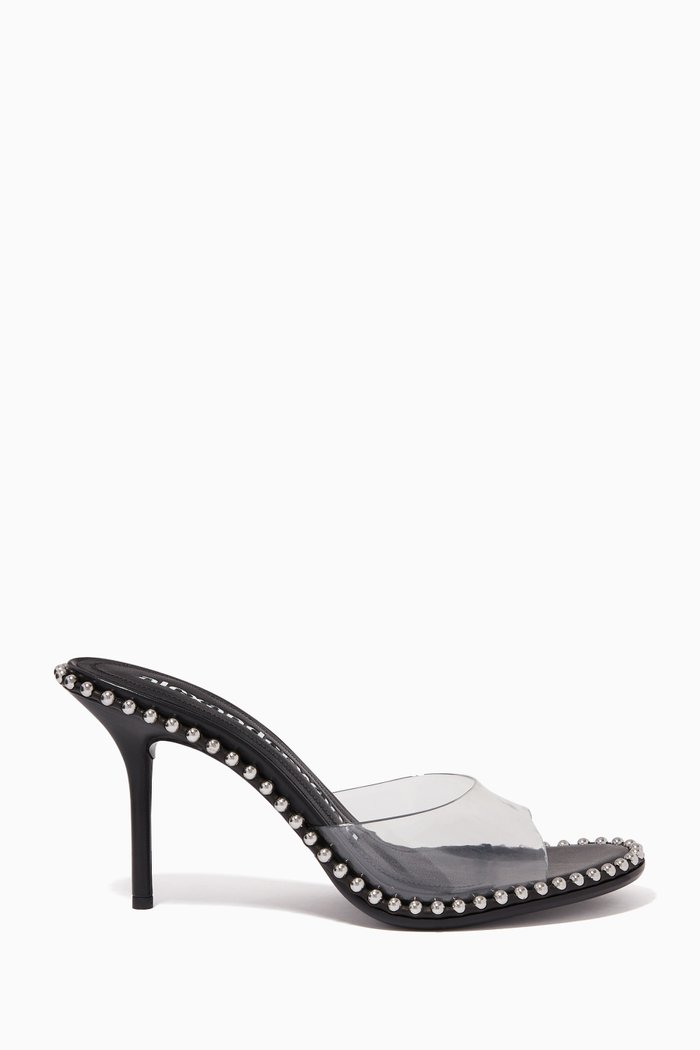 

Nova 85 Mules in PVC, Black