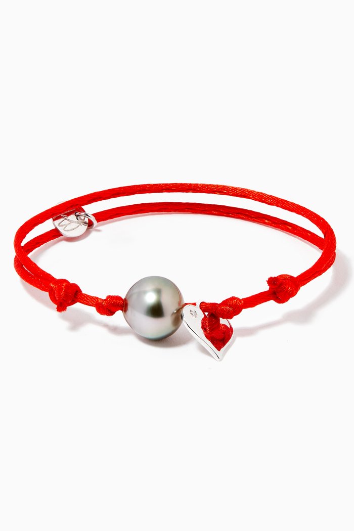 

Wan Design Pearl Diamond Charm Bracelet in 18kt White Gold